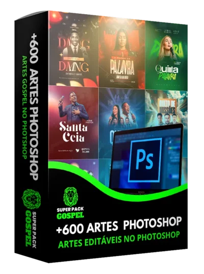 Kit de +600 Artes Gospel Photoshop