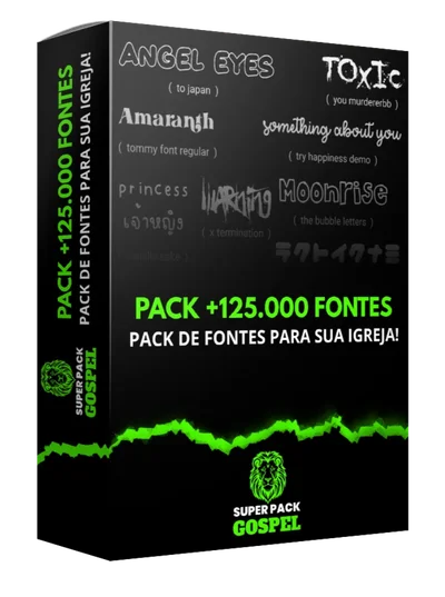 Pack de +125.000 Fontes Premium